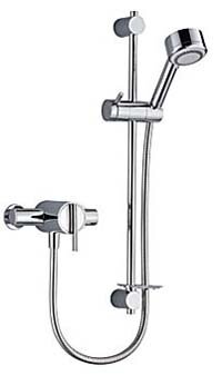 Mira Silver EV - Exposed Thermostatic Shower CP