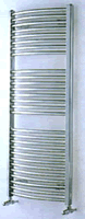 764 x 500mm Towel Warmer White Curved